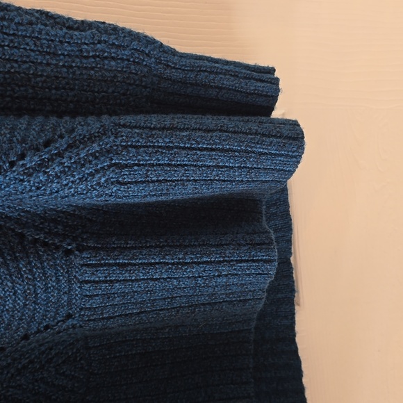 SONOMA BRAND WOMEN'S BLUE SCOOPNECK PULLOVER SWEATER SIZE LARGE - Picture 4 of 15